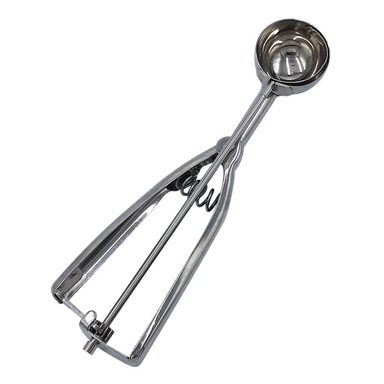 Round Cookie Dough Scoop, Stainless Steel Squeeze Disher